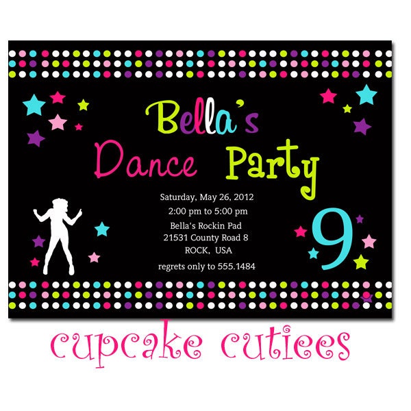 Dance Invitation Cards 2