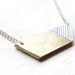 Geometric Trapezoid Necklace (Gold)