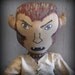 Primitive Halloween Wolf Man Doll Home Decor