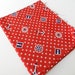 Vintage Retro 1970s Red White Blue Nautical Theme Patriotic Colors Boat Anchor Stars 1 yard