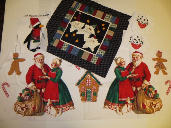 items similar to christmas fabric fabric craft panels items similar to christmas fabric fabric craft panels