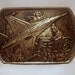 Vintage Air Force / Brass Belt Buckle / Collectible / F-16 / 1970s