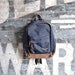 Vintage Blue Canvas Backpack with Leather Bottom by Duck Head