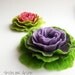 SALE -Hand Felted Flower Brooch, Wool Felt Jewelry ,Felted Flower, Soft lilac & Lime