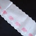 2 1/2 Yards White And Pink Appliques Embroidery Eyelet Trim 4 1/2" Wide.