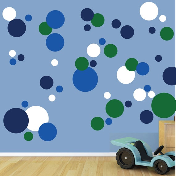 Circles Wall Decals Reusable Circle Decals SK314SWA