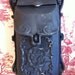 Mailbox Black withTwo Openings and a Decorative Rose Carved on the Front very Heavy Vintage Iron Box
