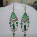 Beautiful Green Murano Glass Earrings
