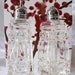 Vintage Cut Crystal Salt and Pepper Shakers