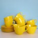 Vintage Lemon Yellow Melamine Dishes