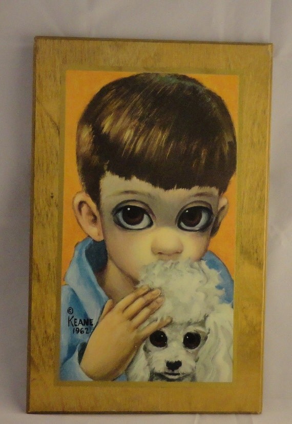 Margaret Walter Keane A Boy's Dog Big Eyed