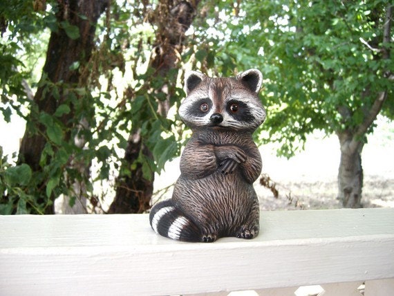Ceramic raccoon standing raccoon by NotLimited on Etsy