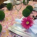 Hot Pink and Orange Damask Table Runner