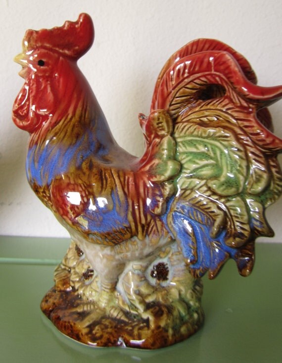 Set of 3 Ceramic Chickens by LivingSoLovely on Etsy