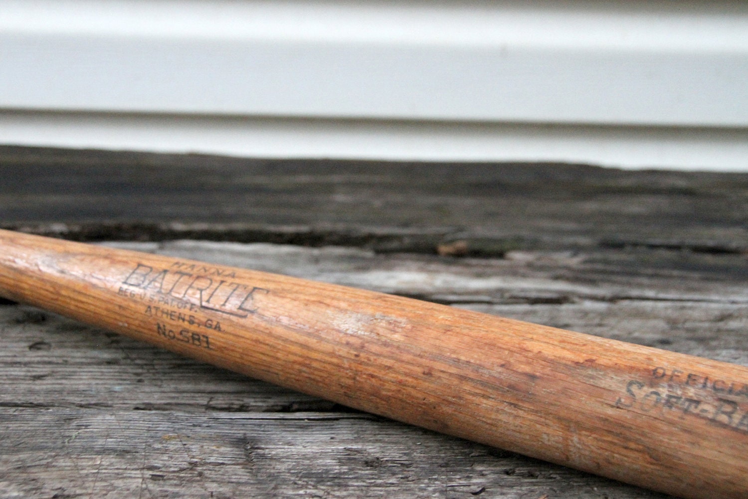 Vintage Wooden Batrite Baseball Bat No. SB1