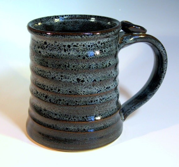 Large Pottery Mug Stoneware Coffee Mug by LaurenBauschOriginal