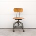 Vintage Industrial Toledo Adjustable Height Rolling Desk Chair