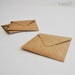 itty brown kraft square envelopes (10 envelopes)