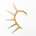 Metal Ear Cuff - Gold Spikes