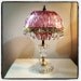 Vintage Pink Glass Lamp