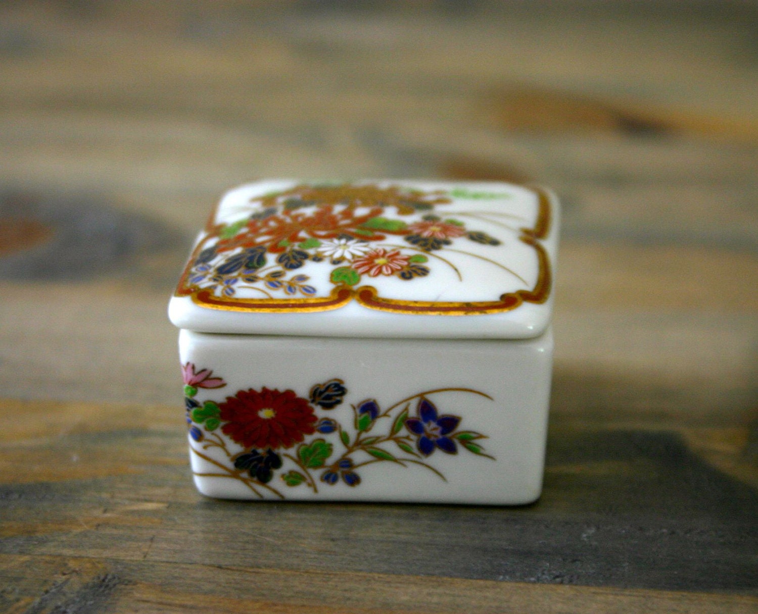 Tiny Japanese Ceramic Pill Box by RareandWorthy on Etsy