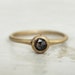 Black rose cut diamond ring. Galaxy dots. Engagement. Juliette.