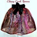 Half Apron SHEER Ombré LEOPARD Organza, Black Red Bronze Iiridescent, COUTURE Noir, Cocktail Party, Sexy Hostess Gift