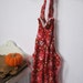 Red Floral Dollhouse Apron