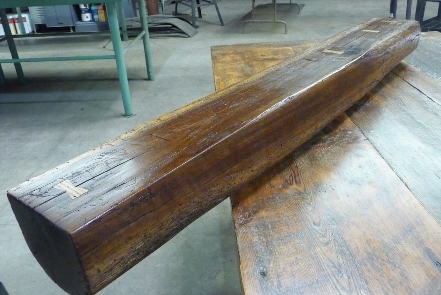 American Black Walnut Beam Mantel 6 x 6 x 54