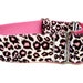 Leopard Print Dog Collar 1.5" Martingale Collar