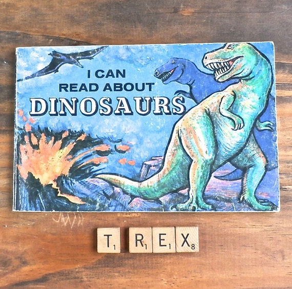 Vintage Book About Dinosaurs I Can Read By