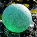 RESERVED GREEN Sphere Boulder Beach Sea Glass 717-B-1