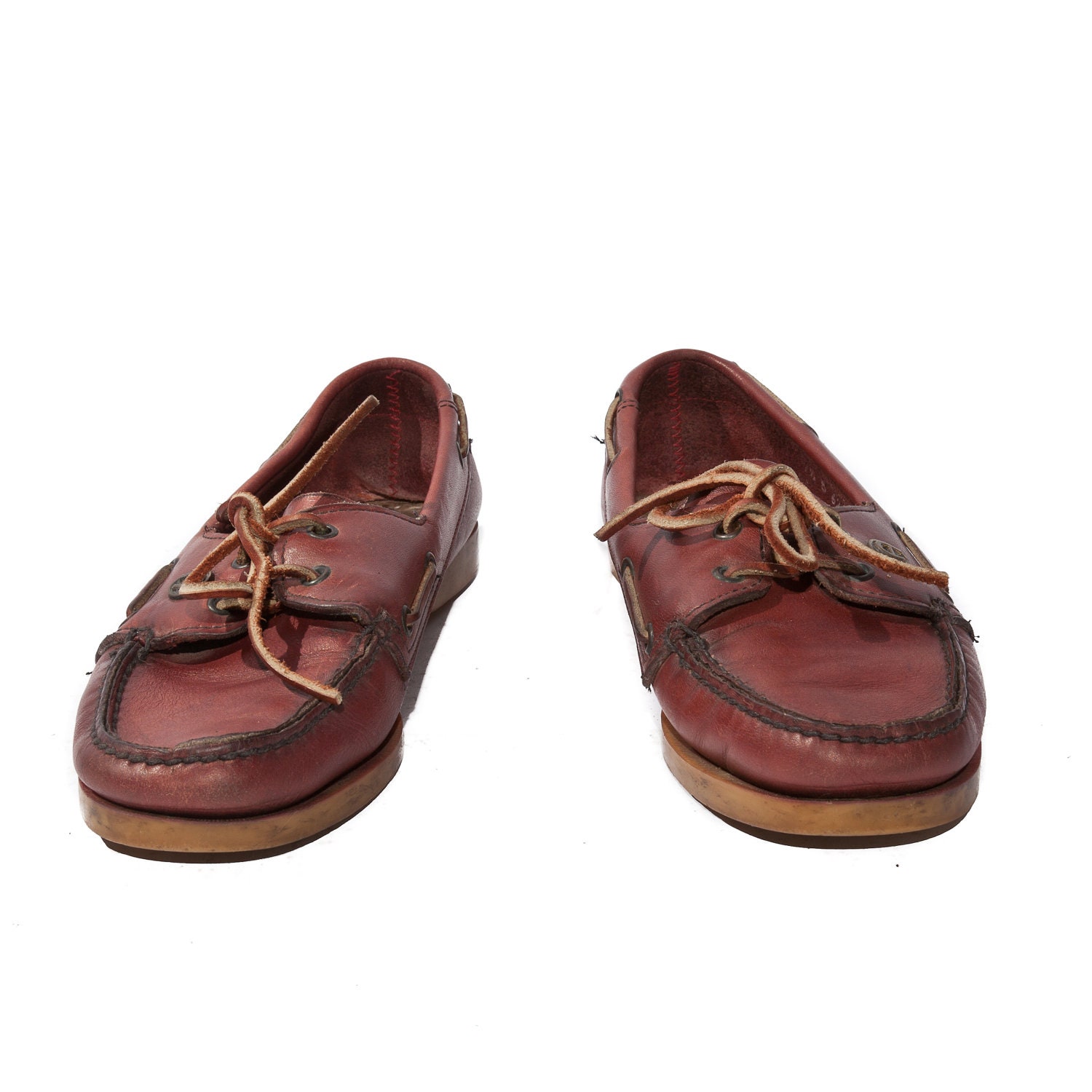 Vintage Etienne Aigner Boat Shoe Loafers Oxblood Burgundy