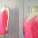 RESERVED Vintage Victoria's Secret Nightgown Coral Pink Jacquard Print Satin Chemise Size Medium modern Medium to Lage