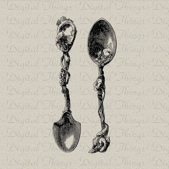 Spoons Silverware Cutlery Kitchen Decor Art Wall Decor Art