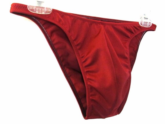 Men's burgundy lycra posing suit briefs by menACEwear on Etsy