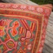 Hmong Hilltribe Vintage Upcycled HandMade Cushion Cover Made From Embroided Hmong Ap