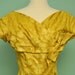 Vintage Yellow Gold Formal Full Length Prom Dress