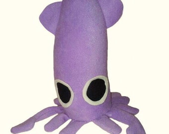 purple squid plush