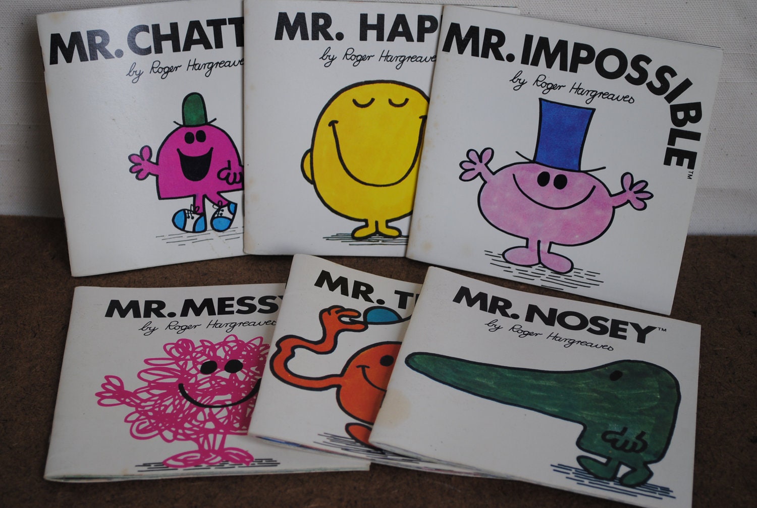 Roger Hargreaves Mr Men Books From The 1970s Mr Nosey