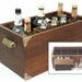 LIQUOR CADDY, Liquor Box, Bar Accessories, Stash Box from vintage AR 4x speaker plus accessories