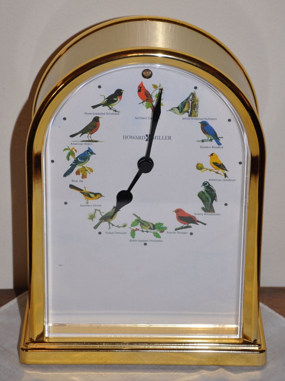 Howard Miller Desktop Bird Clock by lynnsplaces on Etsy