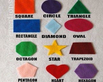 Felt Shapes - pack of 24