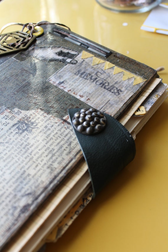 Upcycled Smash Book Journal Vintage Ephemera by PoobirdsRarities
