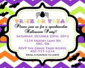 HALLOWEEN Party Invitation - PRINTABLE Halloween Invitation - Trick or Treat Invitation Il_170x135