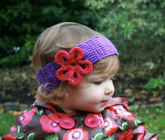 Crochet patterns, baby flower headband pattern, crochet headband baby pattern (10) INSTANT DOWNLOAD