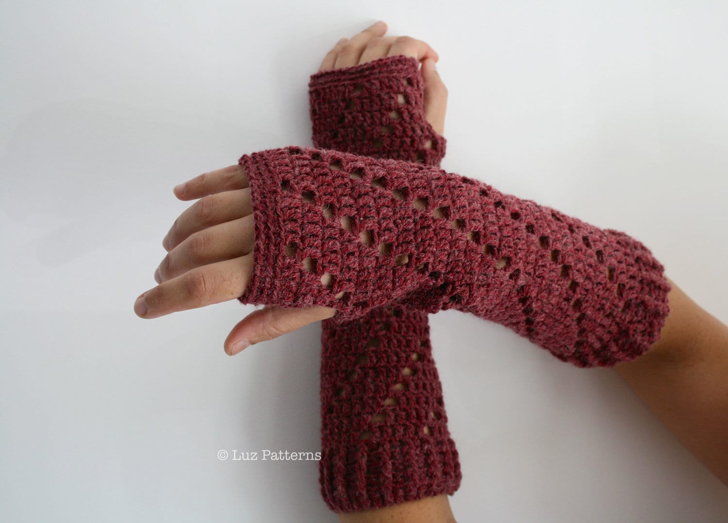 lace crochet easy pattern and pattern patterns warmer arm by LuzPatterns Crochet women girl