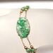 Hold for C Vintage Green Jade 14k gold bracelet