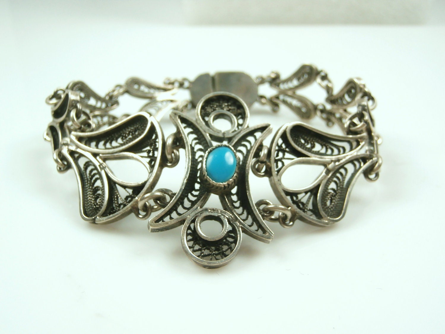 Vintage Sterling Silver Chinese Filigree by Topcatvintage on Etsy