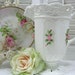 Decorative Pitcher with Pink Roses Vintage
